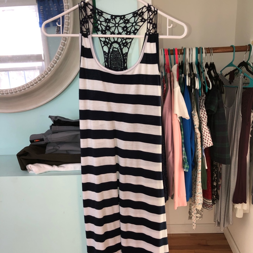 Long striped dress
